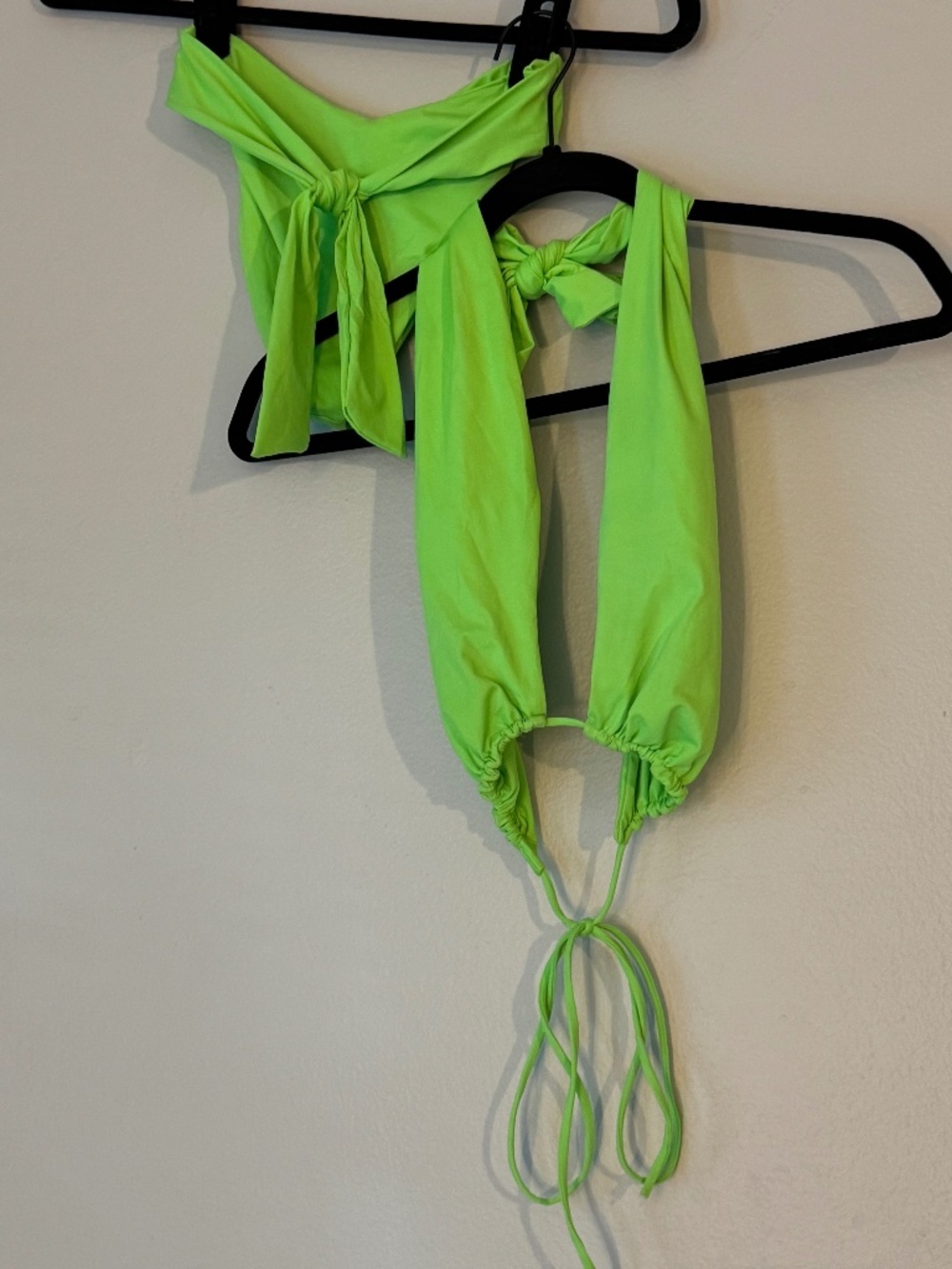 Frankies Bikinis Bash Bikini Bottom and Top Green Glow